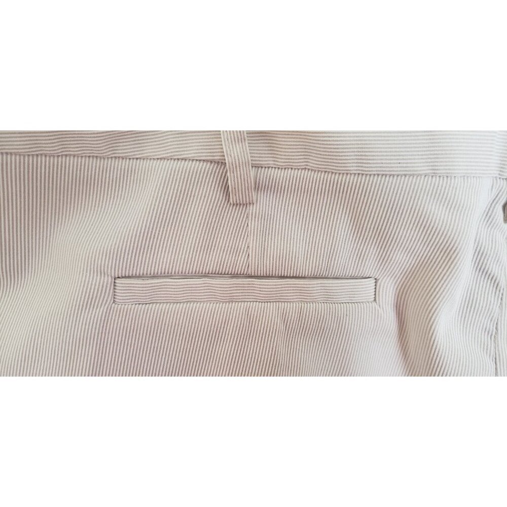 IVANKA TRUMP ANKLE-LENGTH RIBBED TEXTURE BEIGE PANTS SZ 12 - Picture 7 of 8